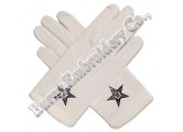 Masonic Regalia Hands Embroidery Gloves